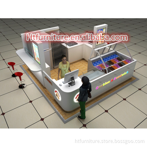 wholesale mall ice cream and coffee kiosk sale products